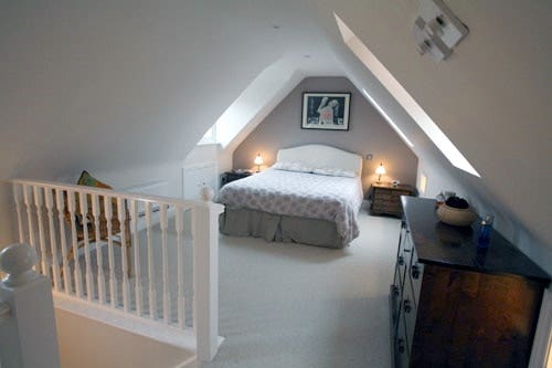 loft conversion with roof windows